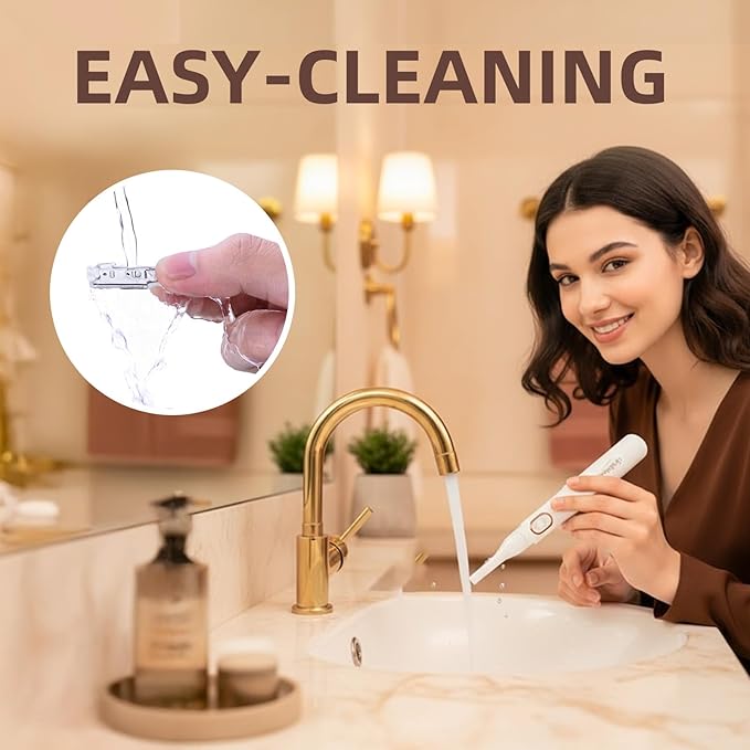 2025 Eyebrow Trimmer Facial Shaver for Women - Painless Facial Hair Remover, Mini Personal Grooming Tool with Combs