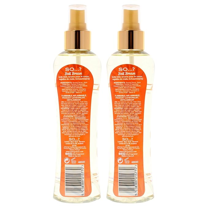Bali Brezze Body Mist by So…? for Women - 6.9 oz Body Mist - Pack of 2