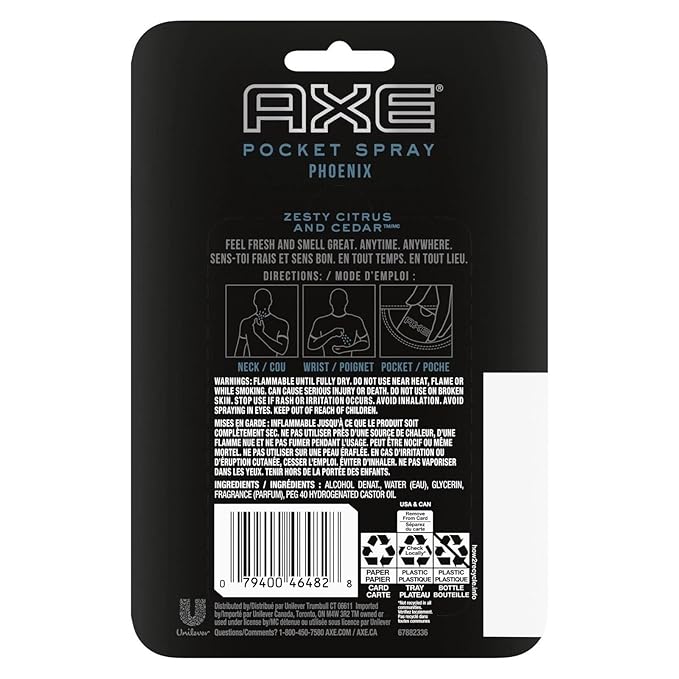 Axe Phoenix Instant Fresh Pocket Body Spray Fragrance, Size - 0.57oz (17ml) (1)