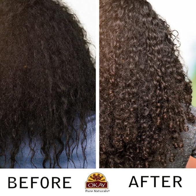 OKAY Black Jamaican Castor Oil Shampoo - Jamaican Castor Shampoo for Hair Health, Natural Moisturizing Cleanser to Strengthen & Restore Damaged Hair for Women & Men - 12 fl oz (Pack of 1)