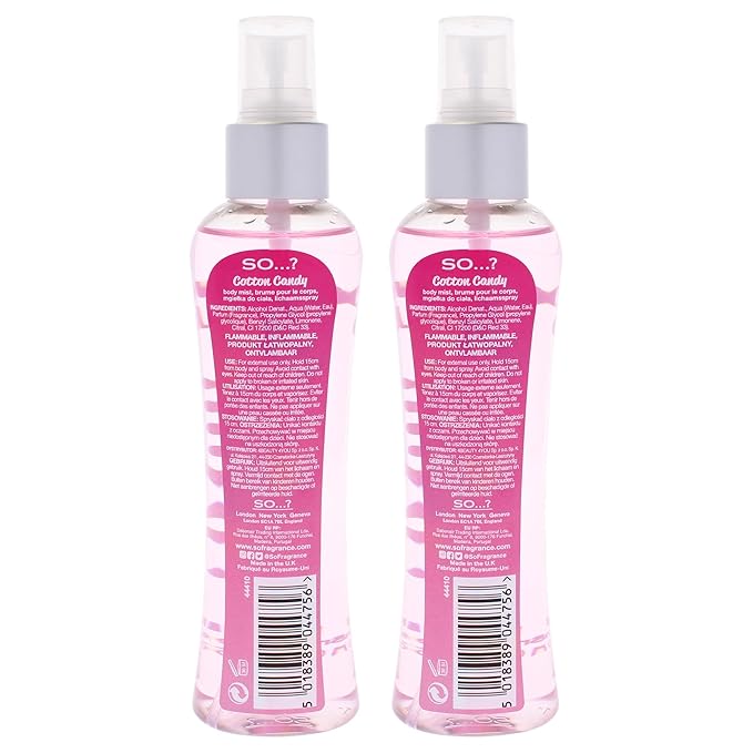 Cotton Candy Body Mist by So…? for Women - 3.5 oz Body Mist - Pack of 2