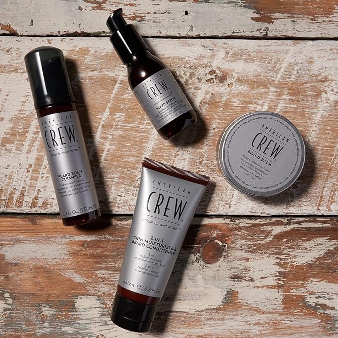 American Crew Beard Conditioner Serum, Conditioning Oil Blend for a Soft, Shiny & Smooth Beard, 1.7 Fl Oz