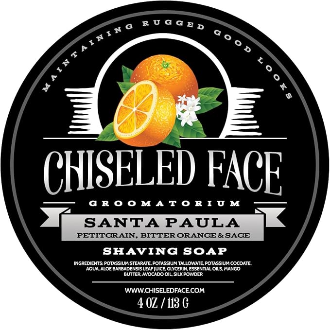 Santa Paula Citrus - Handmade Luxury Shaving Soap from Chiseled Face Groomatorium