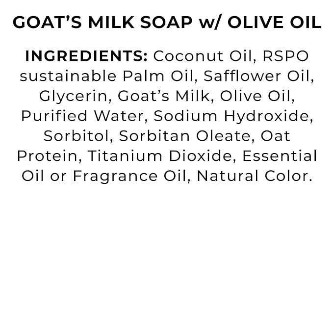 The Grecian Soap Company Goat Milk & Olive Oil Bar 3-Pack – Island Citrus, Natural Moisturizing Bars, Made in USA