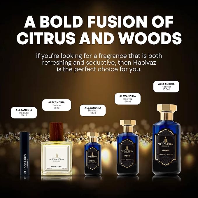 Alexandria Fragrances Hacivaz Perfume - Long Lasting Eau de Parfum for Men - Men's Cologne with Bergamot, Pineapple, and Grapefruit - Elegant Woody Citrus Parfum - Perfect for Every Occasion – 10ml