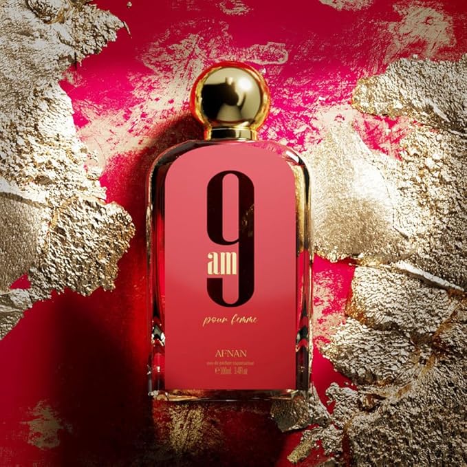 Afnan 9 AM Pour Femme Eau De Parfum, 3.4 Fl. Oz