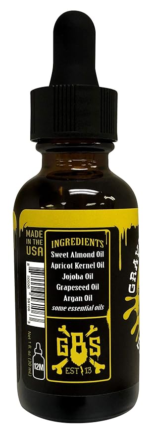 Grave Before Shave Teakwood Beard Oil 1 oz. bottle with dropper top dispenser