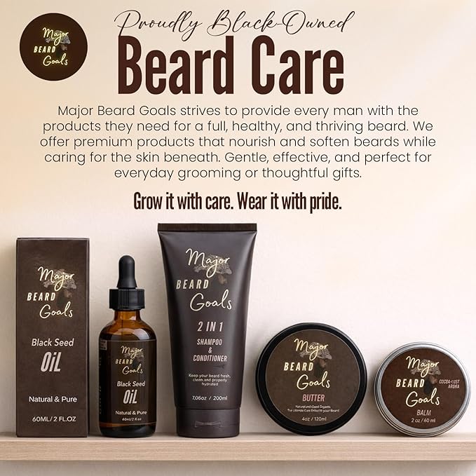 2-in-1 Beard Wash & Conditioner for Men - Gentle Men’s Shampoo for Beard Care & Growth, Softens, Soothes, Hydrates, & Nourishes Facial Hair, With Natural Ingredients - 7oz