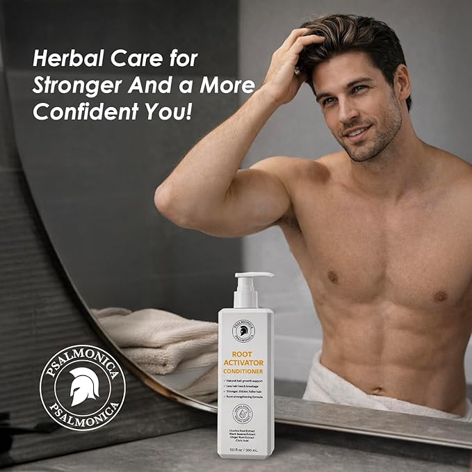 Root Activator Conditioner for Men - Natural Hair Growth Conditioner for Hair Loss and Thinning Hair - Hair Loss RegrowthTreatments for Women Men (10.1 Fl Oz (Pack of 1))