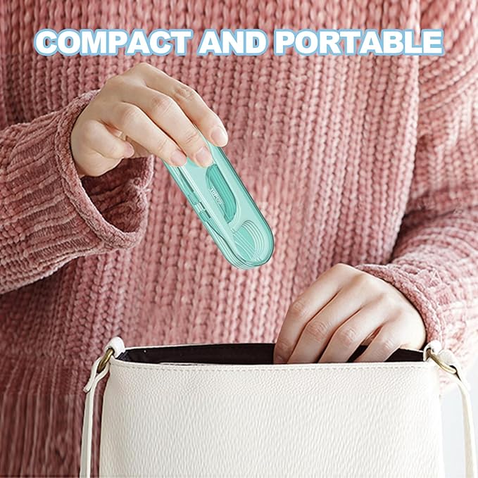 10 Pack Flosser Dispenser Dental Floss Case, Mini Floss Picks, Professional Toothpicks with Travel Case, Travel Purse Essentials for Teeth Cleaning, Portable and Hygienic