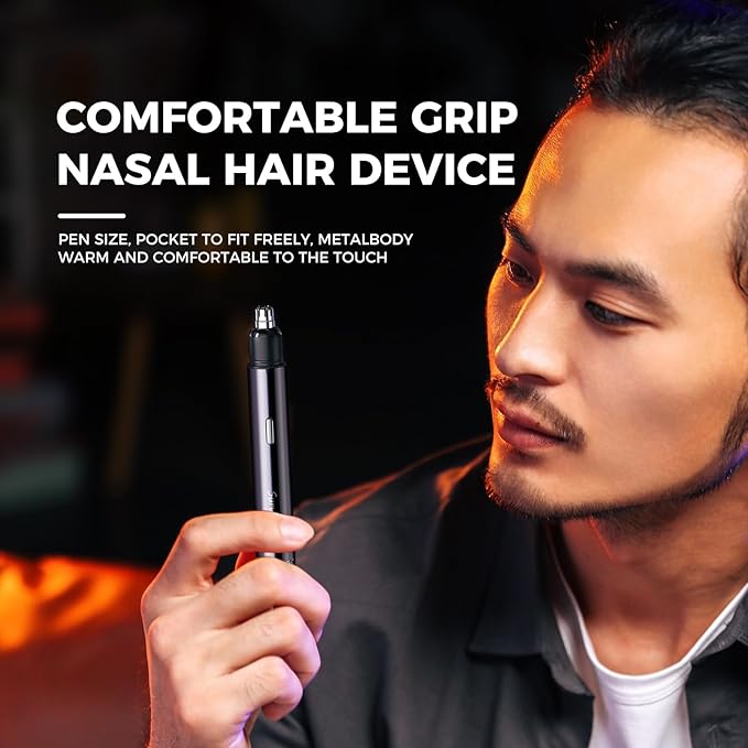 Battery Personal Trimmer for Hygienic Grooming with for Eyebrows, Neckline, Nose, Ears, & Other Detailing Rechargeable and Easy to Carry