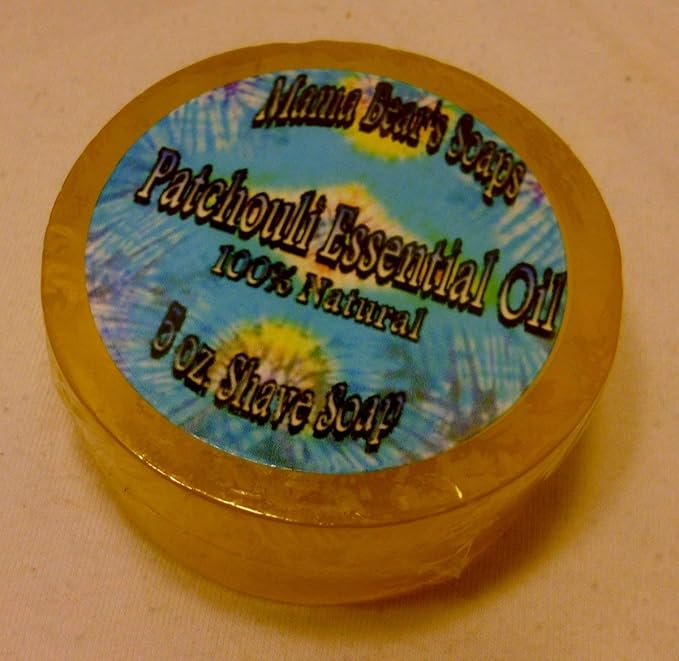 Natural Glycerin Shaving Soap with Patchouli Essential Oil