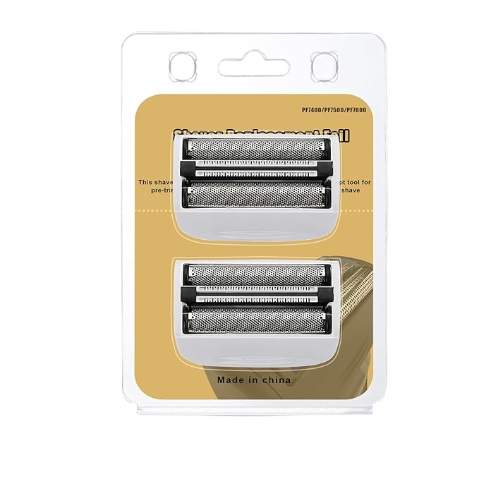SPF-7580 Replacement Head and Cutter Assembly Compatible with Remington PF7580,PF7400,PF7500,and PF7600 Foil Shavers,2 PACK(White)