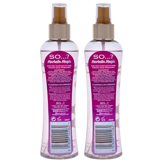 Marbella Magic Body Mist by So…? for Women - 6.9 oz Body Mist - Pack of 2