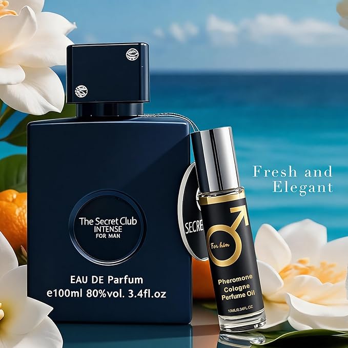 Men’s Eau de Parfum, Woody Fresh Cologne for Men, Long Lasting Modern Masculine Scent, 3.4 Fl Oz (100ml) Pheromone