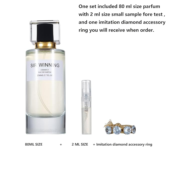 CHESSFLY Cologne for Men Long Lasting of Strength Crafted with Luxurious Scent–Ideal for Daily Wear & Special Occasions–sir winning eau de parfum 2.7 FL.OZ perfume for Men Inspired by D. Elixir