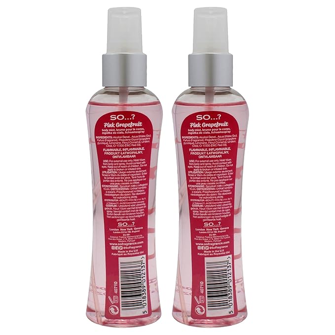 Pink Grapefruit Body Mist by So…? for Women - 3.5 oz Body Mist - Pack of 2