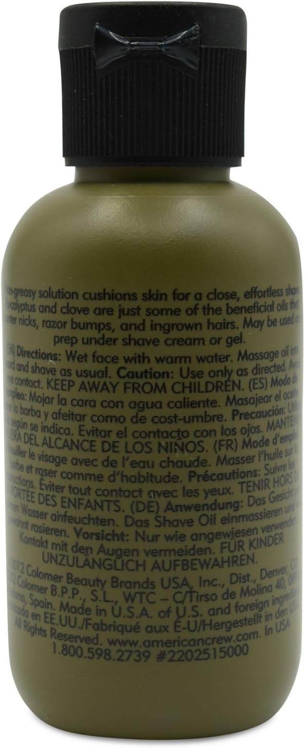 AMERICAN CREW Ultra Gliding Shave Oil, 1.7 Ounce