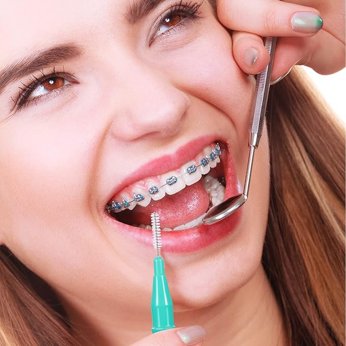 Patelai 350 Pieces Interdental Brush Tooth Floss Tooth Cleaning Tool Toothpick Dental Flossing Head Oral Flosser Refill Dental Flosser Toothpick Cleaners