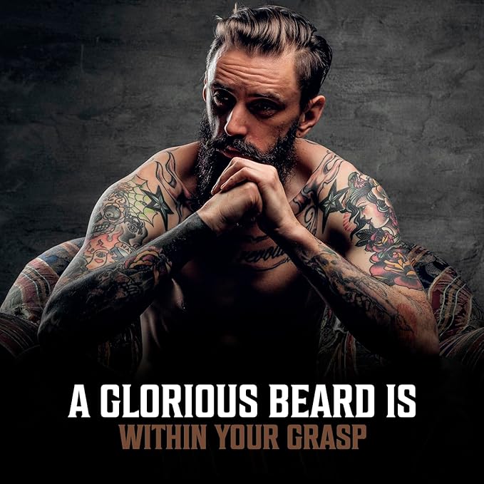 Viking Revolution Beard Oil for Men 3 Pack - Natural Mens Beard Oil Variety Set - Spiced Vanilla, Sweet Tobacco, Majestic Oud - Beard Conditioning and Moisturizing for a Healthy Beard (3 Pack, 1oz)