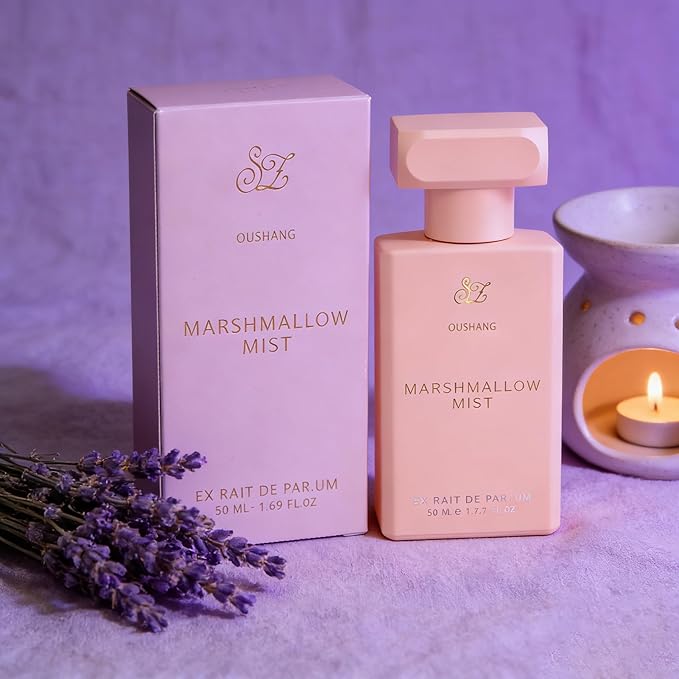 Marshmallow Mist Perfume for Women and Men, Sweet Gourmand Marshmallow Vanilla Scent, Cozy Dessert Fragrance, Long Lasting 8+ Hours Extrait de Parfum
