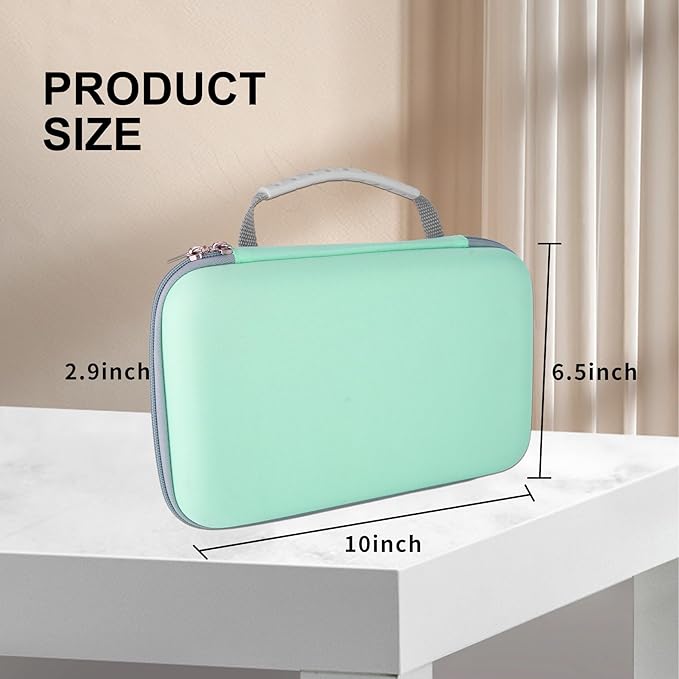 SMYV Water Flosser Travel Case, Portable Dental Oral Irrigator Travel Organizer, Hard Eva Storage Bag for Flosser, Electric Toothbrush, Toothpaset and Irrigator Accessories (Case Only) - Green