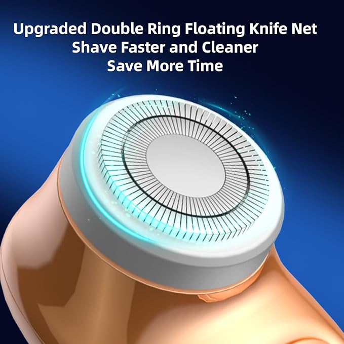 Mini Electric Shaver, Pocket Size Electric Shaver for Men Women, Rechargeable Easy One-Button, Portable Powerful Waterproof Razor for Travel Office Business Trip (1Pack)