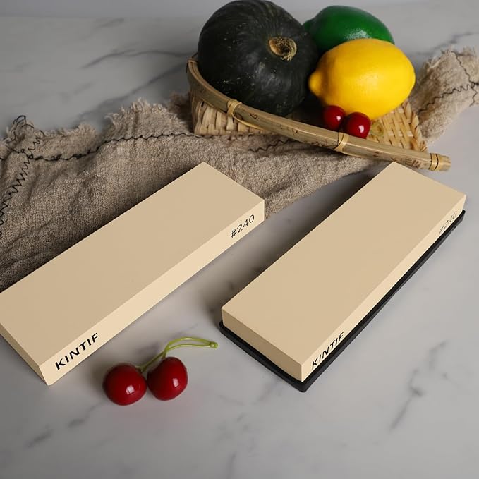Whetstone Knife Sharpening Stone Cuts fast Splash and go No need to soak Rough Grit #240 Knife Sharpener…