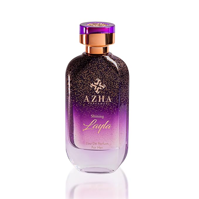 Shining Layla Eau de Parfum for Women, Creamy Vanilla Gourmand Perfume Spray with Coconut, Almond, Chocolate & Praline, Long Lasting Women's Fragrance, Butterfly Nebula, 3.4 Fl Oz
