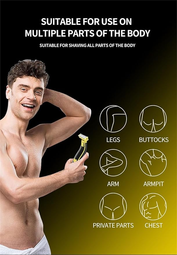 Wet and Dry Electric Shaver Cleaner, Electric Razor for Men, Rechargeable Wet & Dry Shaver, Non-Slip, Durable, Fast Shaving (1PC)-Model #12