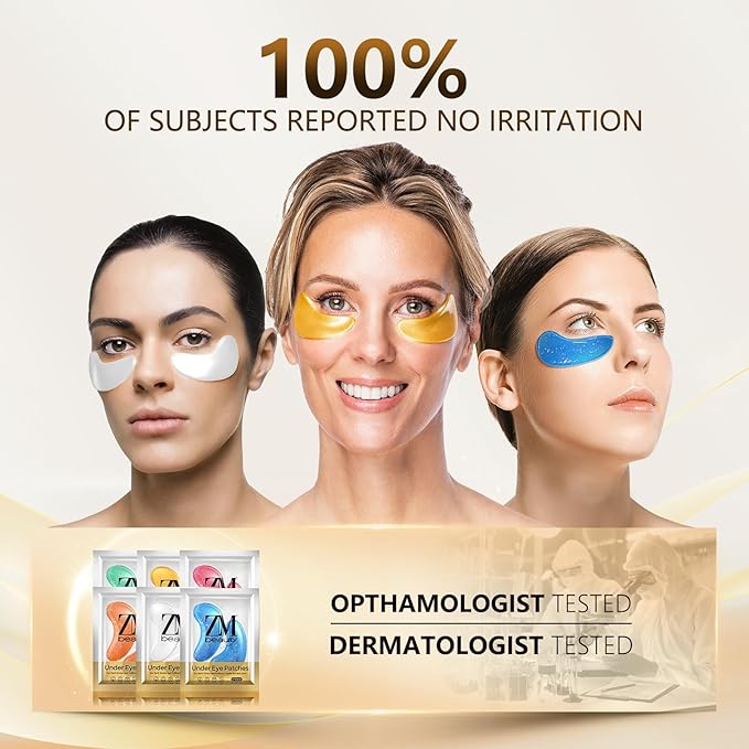 Under Eye Patches for Dark Circles and Puffy Eyes (36 Pairs), Golden Eye Mask with Retinol, Collagen,Hyaluronic Acid,Rose, Aloe Vera for Eye Treatment Skin Care for Men & Women