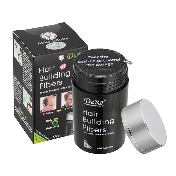 Hair Building Fibers (Light Brown) - Hair Thickener for Fine Hair for Women & Men
