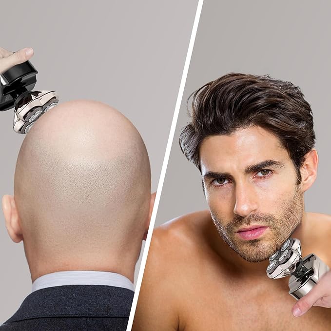 8Pack Pro 4 Head Replacement Blades for Pitbull Shaver Replacement Heads for Skull Bald Head Razors Gold PRO, Silver PRO, Platinum PRO… Series, Precision Replacement Blades for Head, Face.