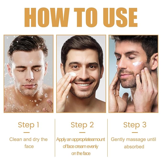 Men's Anti Aging Face Cream for Men, Anti Wrinkle with Retinol, Collagen & Hyaluronic Acid, Restore Skin Barrie, Boost Elasticity, Fresh Scent Face Moisturizer, Skin Tone Treatment, 130g/4.59oz