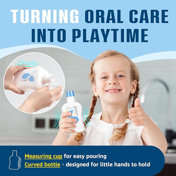 Mouthwash for Kids, New Generation P113+ Peptide Anti Cavity Mouth Rinse, 11.08 fl oz (Strawberry), 0