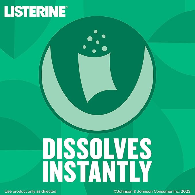 Listerine Pocketpaks Cool Mint Breath Strips 72 Count + 3 Packs Listerine Freshburst Breath Strips 24 Count Each