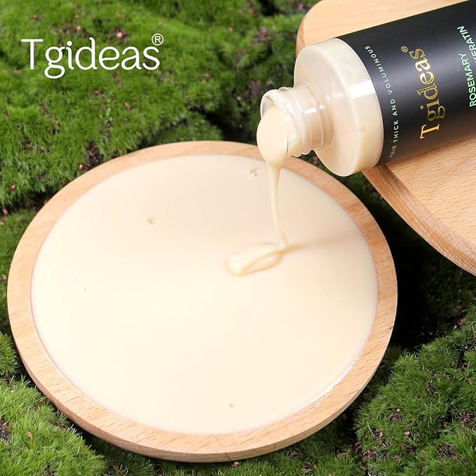 Tgideas Organic Rosemary Hair Growth Shampoo for Women and Men-Natural Thickening & Strengthening Shampoo with Hydrolyzed Keratin for Thinning Hair & Hair Loss 7.4 fl.oz