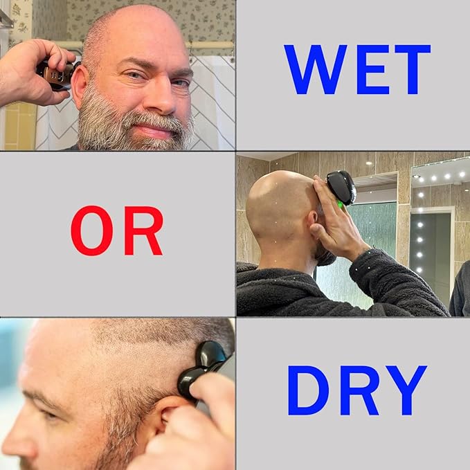 5 Blades Replacement for Freebird Shaver Razor Head, Bald Men Freedom Grooming Refills, with Cleaning Brush 3 PCS