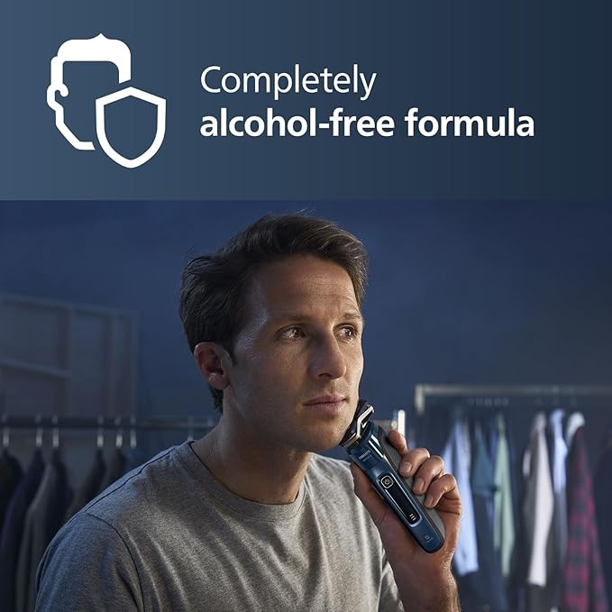 Norelco Philips Quick Clean Pod Cartridge, Easy Cleaning of Your Electric Shaver, Alcohol Free and Skin Friendly Formula, 2 Pack, Model CC12/52