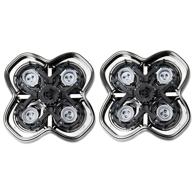 2Pack Pro 4 Shaver Replacement Heads for Gold PRO, Silver PRO, Platinum PRO, Butterfly Kiss PRO Head Shavers, Floating 4 Heads for a Fast, Close and Smooth Shave.