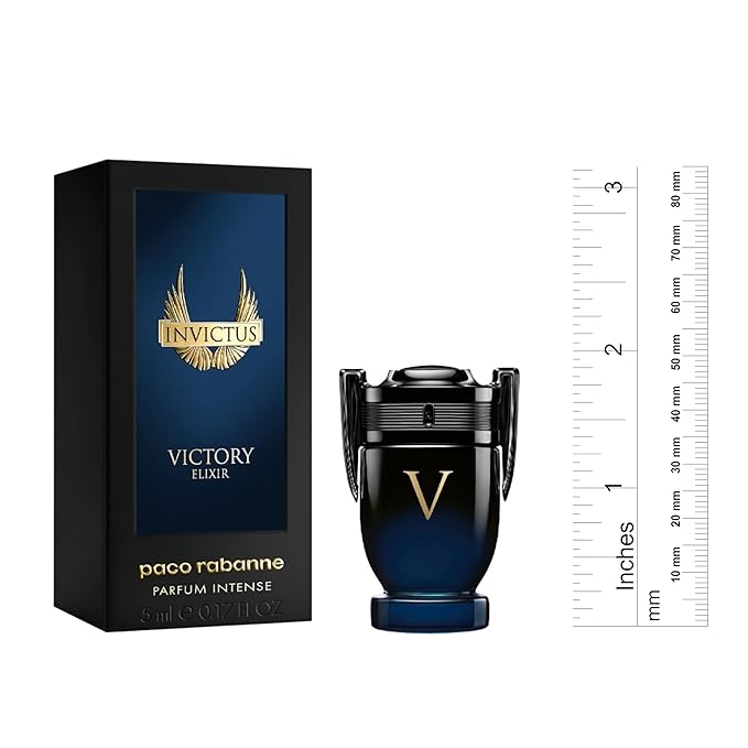 Paco Rabanne for Mens Invictus Victory Elixir Intense Parfum Mini Splash 0.17 Fl Oz