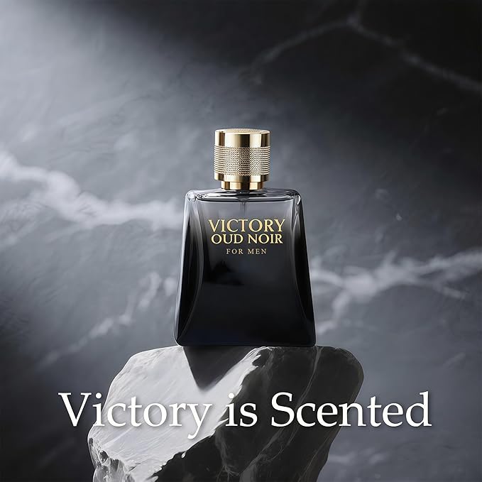 Victory Oud Noir | Oud Cologne For Men with Black Pepper & Citrus | Long-Lasting Eau de Toilette | Gift Set for Him