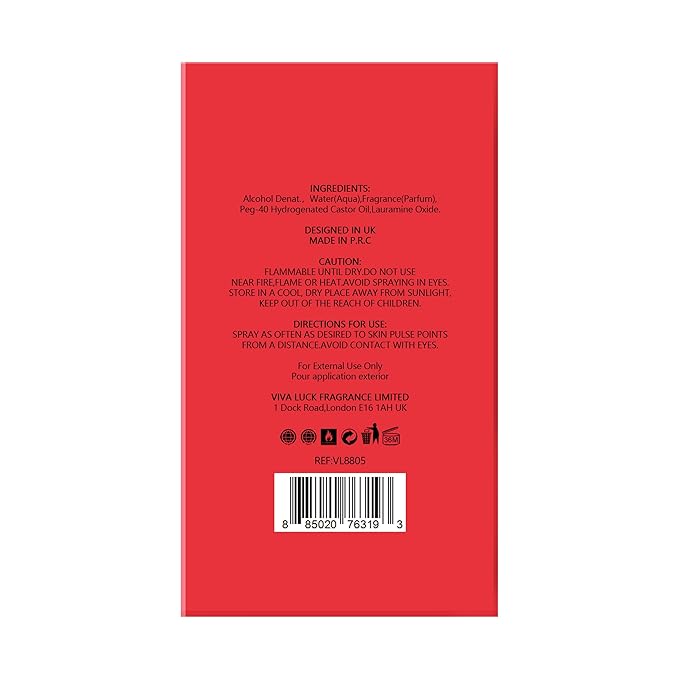 Hybrid & Company Red Cloub Pour Homme For Men Eau De Parfum Vaporisateur Natural Spray 3.4 Fl Oz