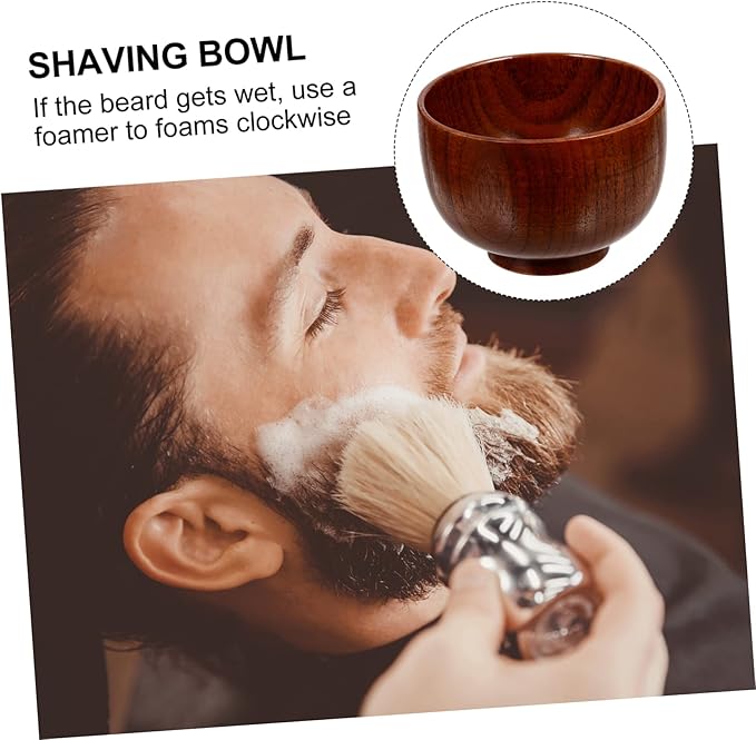 minkissy 2pcs Shaving Soap Bowl Mug for Traditional Wet Shaving Smooth Lathering Device for Men and Sturdy Design