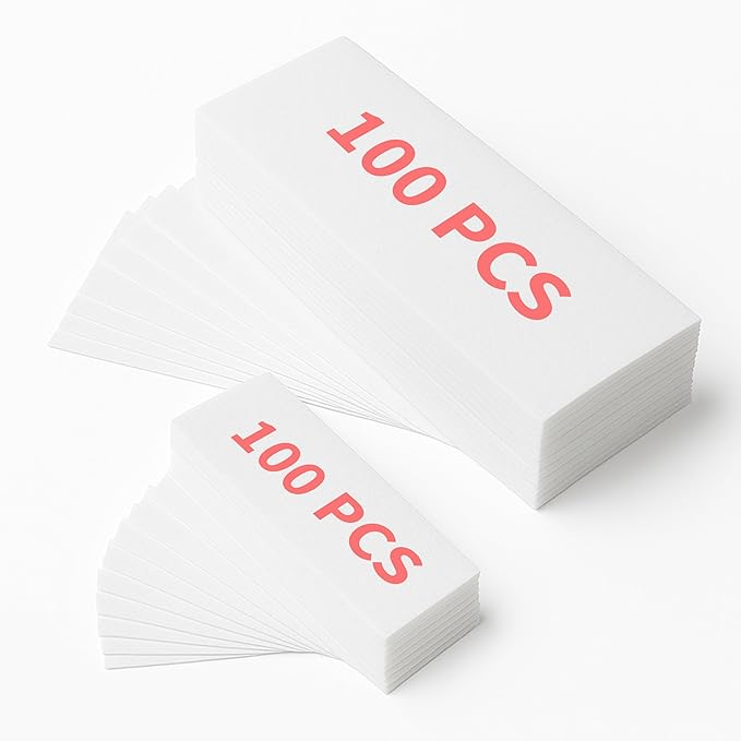 Amira Beauty 200 Non Woven Wax Strips for Hair Removal - Gentle Wax Paper for Waxing Face, Bikini, and Body - Pre Cut, Tear Resistant Small and Large Strips