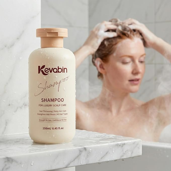 Hair Growth Shampoo for Thinning Hair for Women & Men, Thickening & Strengthening Hair Roots with Gently Cleanse to Prevent Hair loss - Biotin Shampoo with Ginger, Caffeine, Rosemary, Ginseng