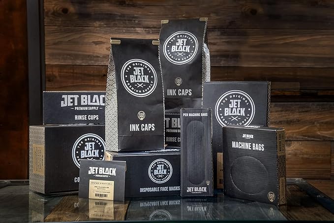 Jet Black Eco-Friendly Disposable Razors, 50 Pieces, Shaving Razors, Premium Quality Dual Blades, Compostable Wheat Straw Handle, Individual Sterilized Packaging
