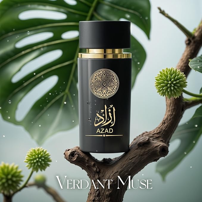 Men's Cologne Gift Set 4 Pack(Lion Black,Lion Blue,AZAD,Sarah Chocolate) - 3.4 Fl Oz Each | Vanilla Bourbon, Leather & Amber Floral Fragrance | Luxury Eau de Toilette