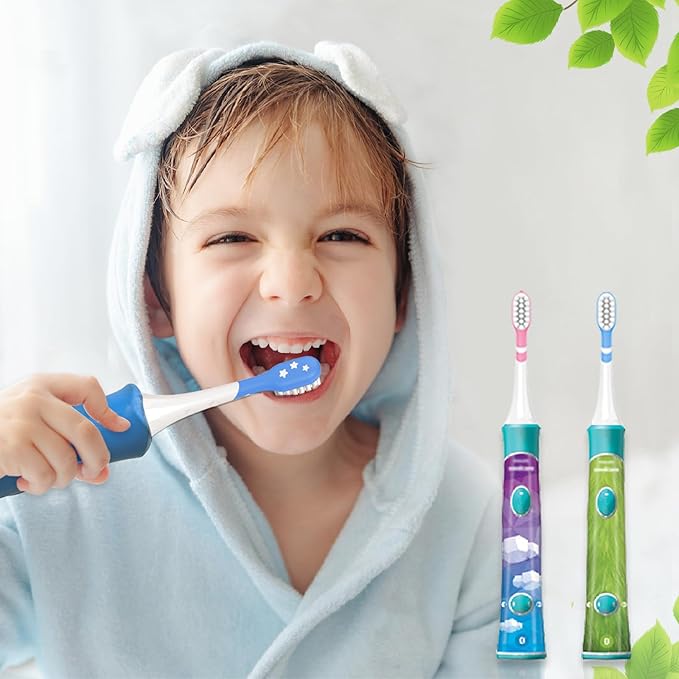 Kids Replacement Heads Compatible wit Kid Toothbrush hx6320, hx6321, hx6032/94, hx6331, hx6340, 8 Pack Soft Replacement Brush Heads for Kids 6 Years Old