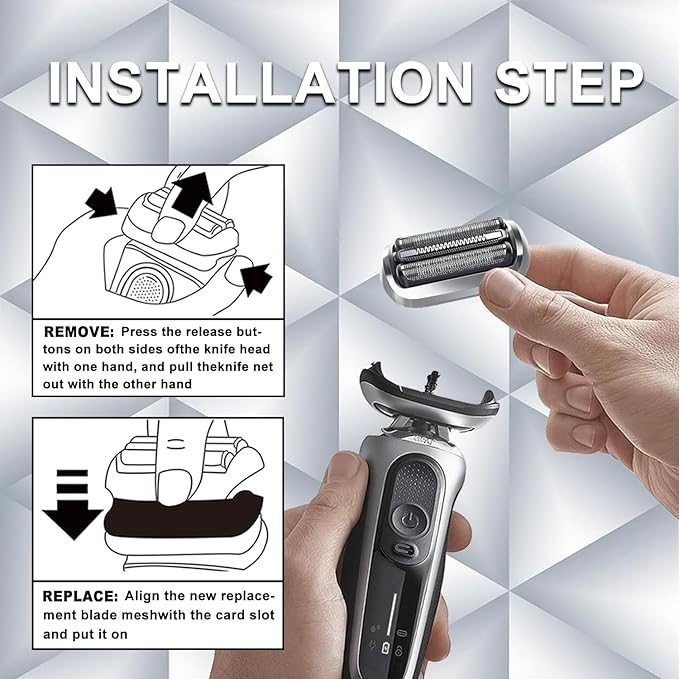 74S Series 7 Electric Replacement Shaver Head Accessories Series 7 Electric Shaver blade Compatible with Braun Series 7 7120s, 7125s, 7127cs, 7171cc, 7175cc, 7185cc and 7189cc